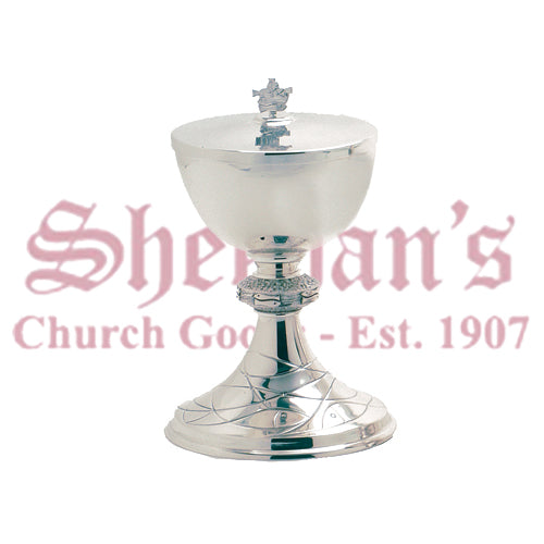 Modern Hand Chased Fish Motif Chalice