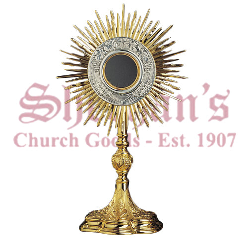 Gothic Gold-Plated Monstrance With Silver Accent