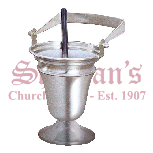 Classic Brass Silverplated Bucket and Aspergelum
