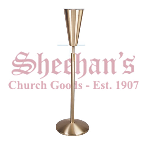 Adjustable Flower Vase in Satin Bronze