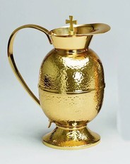 Gold Plated Flagon in Hammered Finish