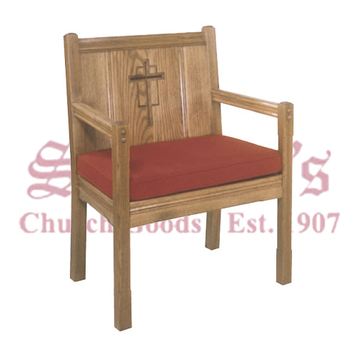 Center Arm Chair with Cross
