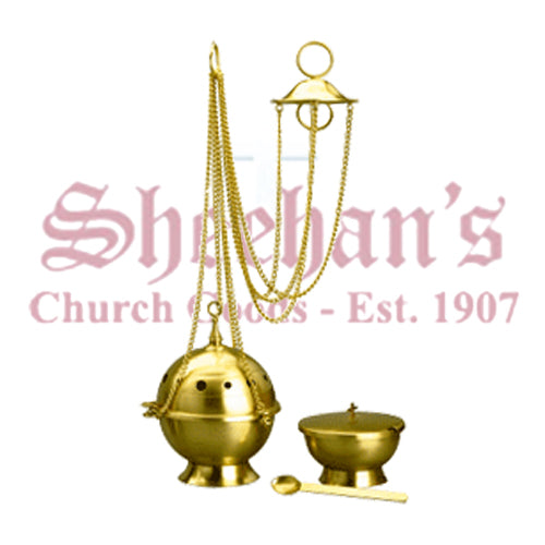 Modern Brass Finish Censer Stand