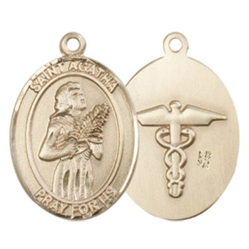 St. Agatha Large Nurse Pendant