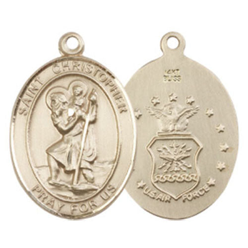 St. Christopher - Air Force Large Pendant