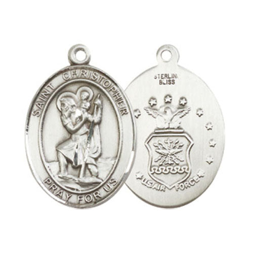 St. Christopher - Air Force Large Pendant