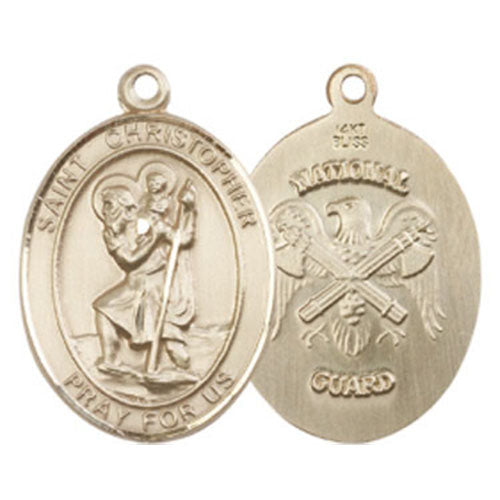 St. Christopher - Nat'L Guard Large Pendant