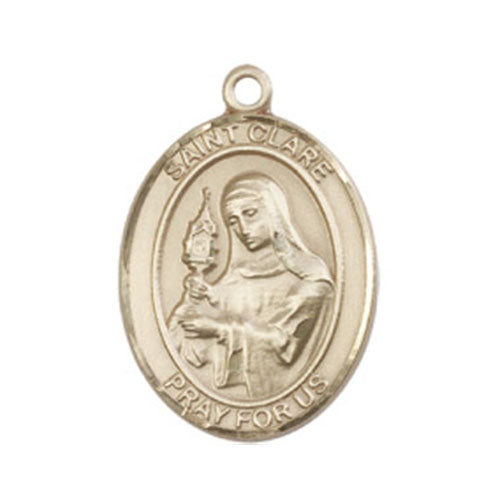 St. Clare of Assisi Large Pendant