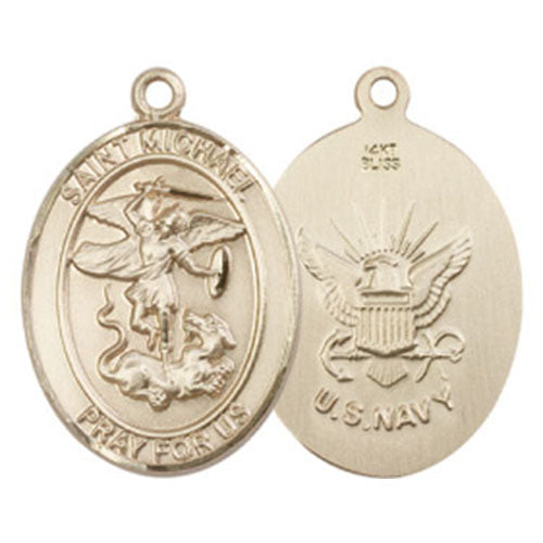 St. Michael - Navy Large Pendant