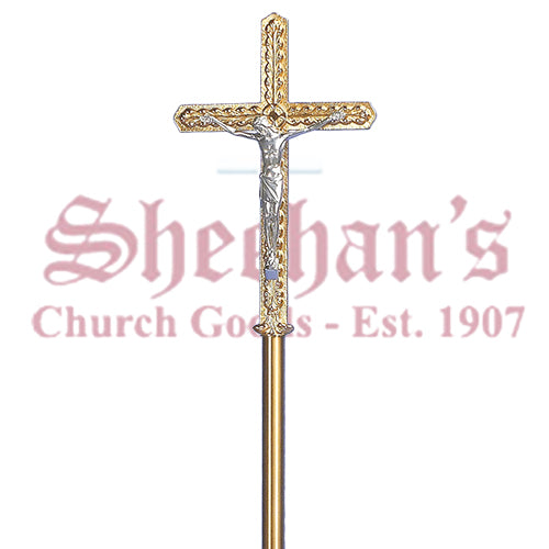 Processional Crucifix in Smooth Satin Finish