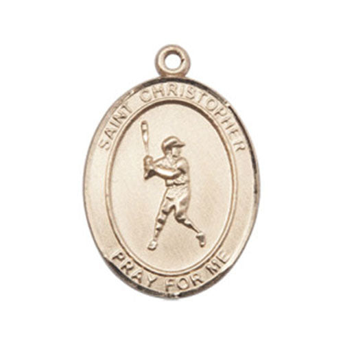 St. Christopher-Baseball Large Pendant