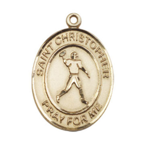 St. Christopher-Football Large Pendant