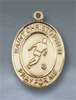 St. Christopher-Soccer Large Pendant