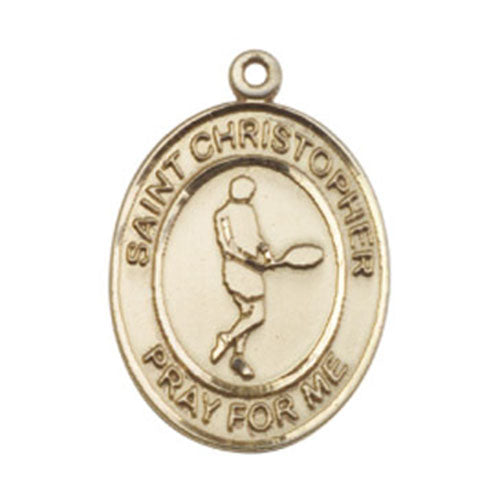 St. Christopher-Tennis Large Pendant