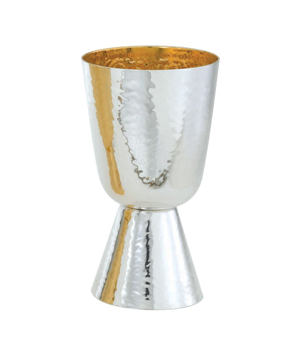 Silver Communion Cup in Hammered Finish