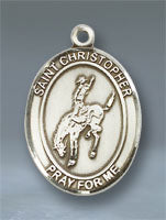 St. Christopher - Rodeo Large Pendant