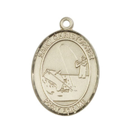 St. Christopher - Fishing Large Pendant