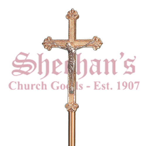 Processional Crucifix with High Relief Design