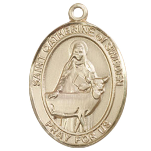 St. Catherine of Sweden Large Pendant