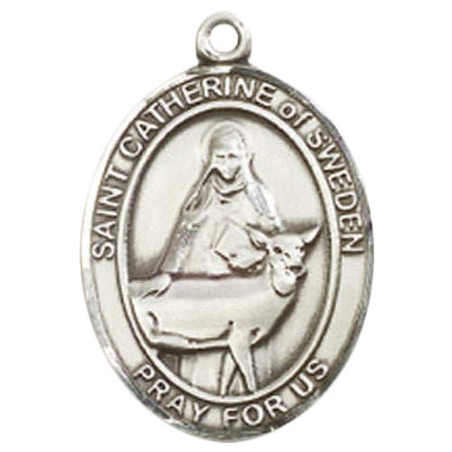 St. Catherine of Sweden Large Pendant