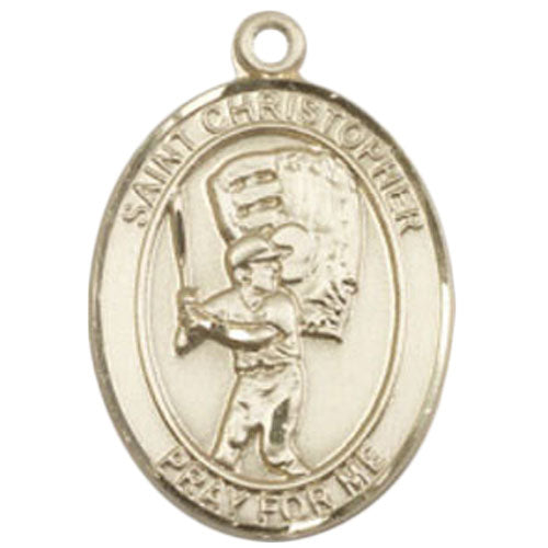 St. Christopher-Baseball Large Pendant