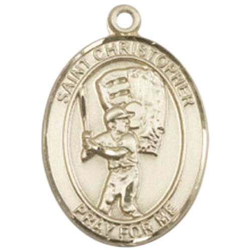 St. Christopher-Baseball Large Pendant