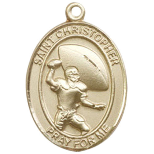 St. Christopher - Football Large Pendant