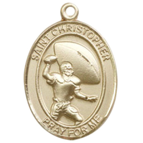 St. Christopher - Football Large Pendant