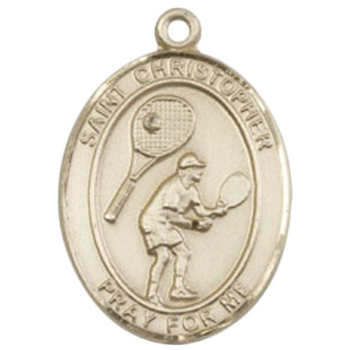 St. Christopher-Tennis Large Pendant