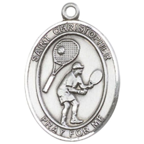 St. Christopher-Tennis Large Pendant