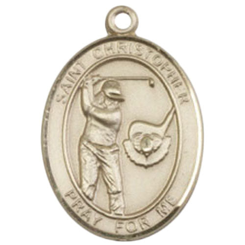 St. Christopher-Golf Large Pendant