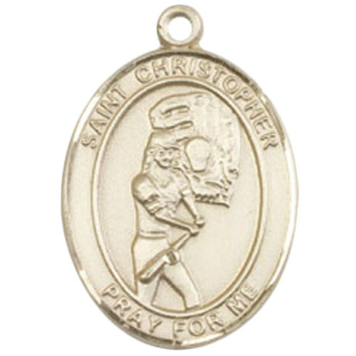 St. Christopher-Softball Large Pendant