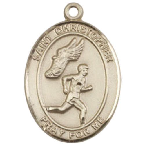 St. Christopher-Track&Field Large Pendant