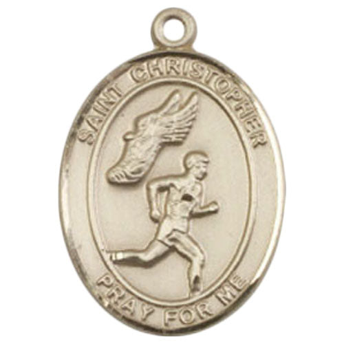 St. Christopher-Track&Field Large Pendant