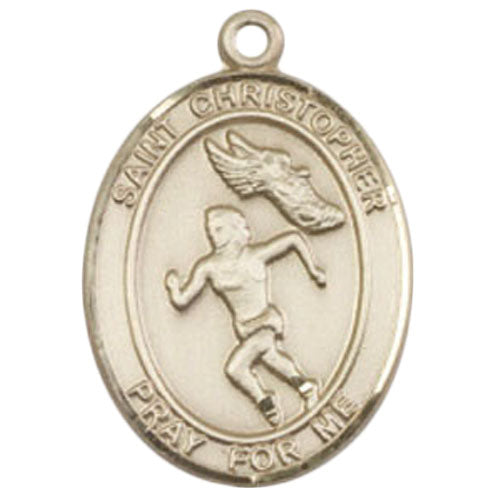 St. Christopher-Track&Field Large Pendant