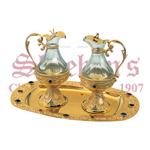 St Remy Cruet Set With Genuine Gemstones