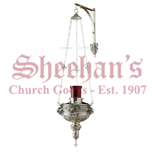 Sanctuary Lamp With Cross Chain & Finial