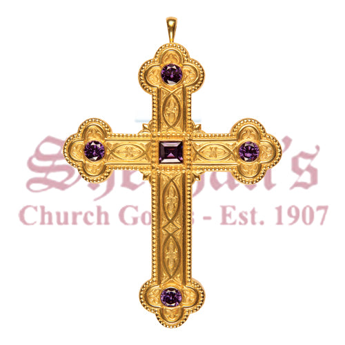 Pectoral Cross with Five Amethysts