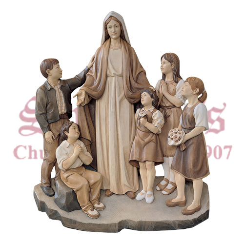 Our Lady With Children - 3-4 Relief