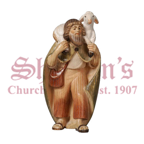 Pema Shepherd With Lamb On His Shoulder