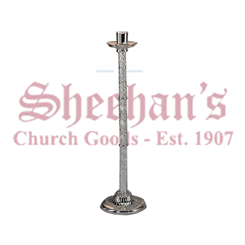 Plateresque Brass Candlestick