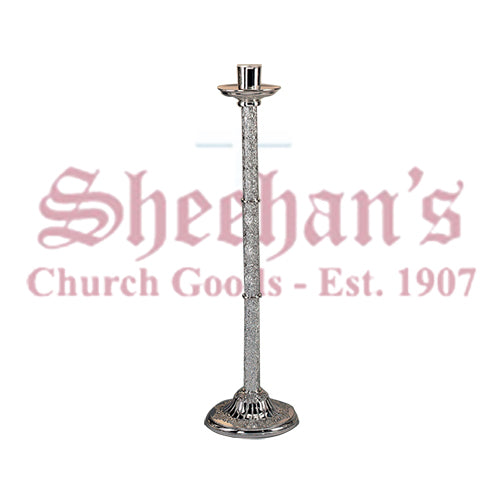 Brass Silverplated Candlestick