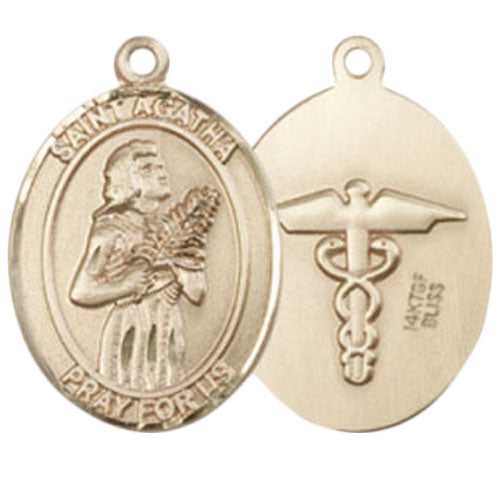 St. Agatha Medium Nurse Pendant