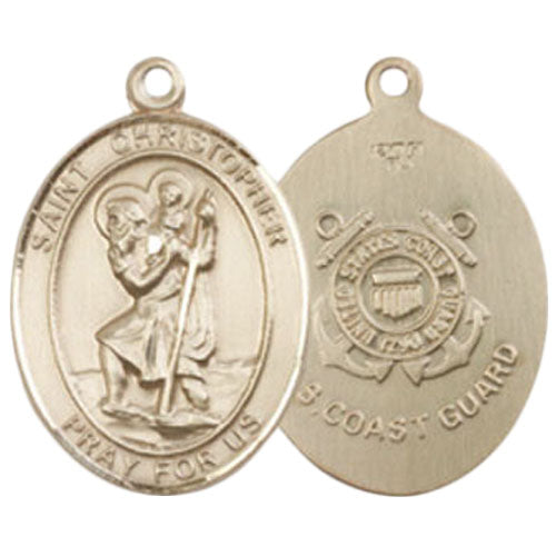 St. Christopher - Coast Guard Medium Pendant
