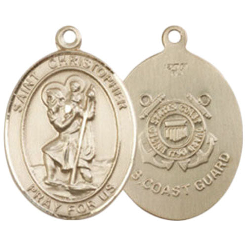 St. Christopher - Coast Guard Medium Pendant
