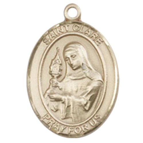 St. Clare of Assisi Medium Pendant