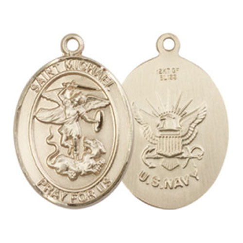 St. Michael - Navy Medium Pendant