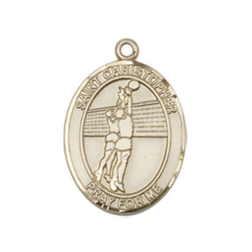 St. Christopher-Volleyball Medium Pendant