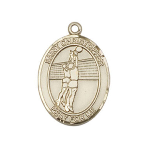 St. Christopher-Volleyball Medium Pendant