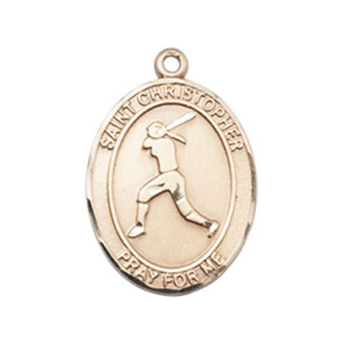 St. Christopher-Softball Medium Pendant